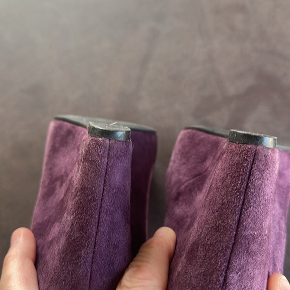 Via Spiga wedge suede shoes size 6.5 EUC - Picture 8 of 9